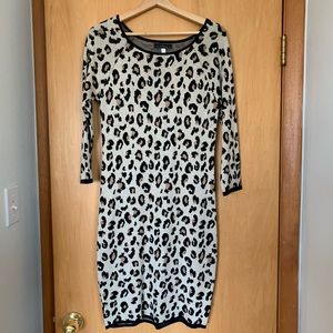 Velvet by Graham & Spencer Leopard Sweater Dress